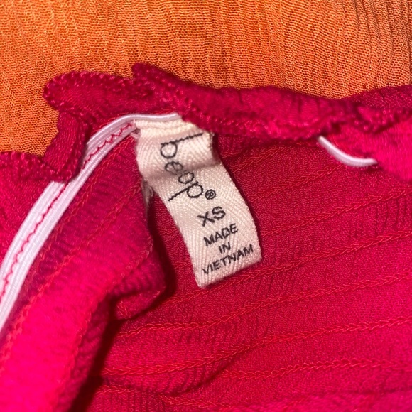 Color block strapless maxi dress - Picture 2 of 7